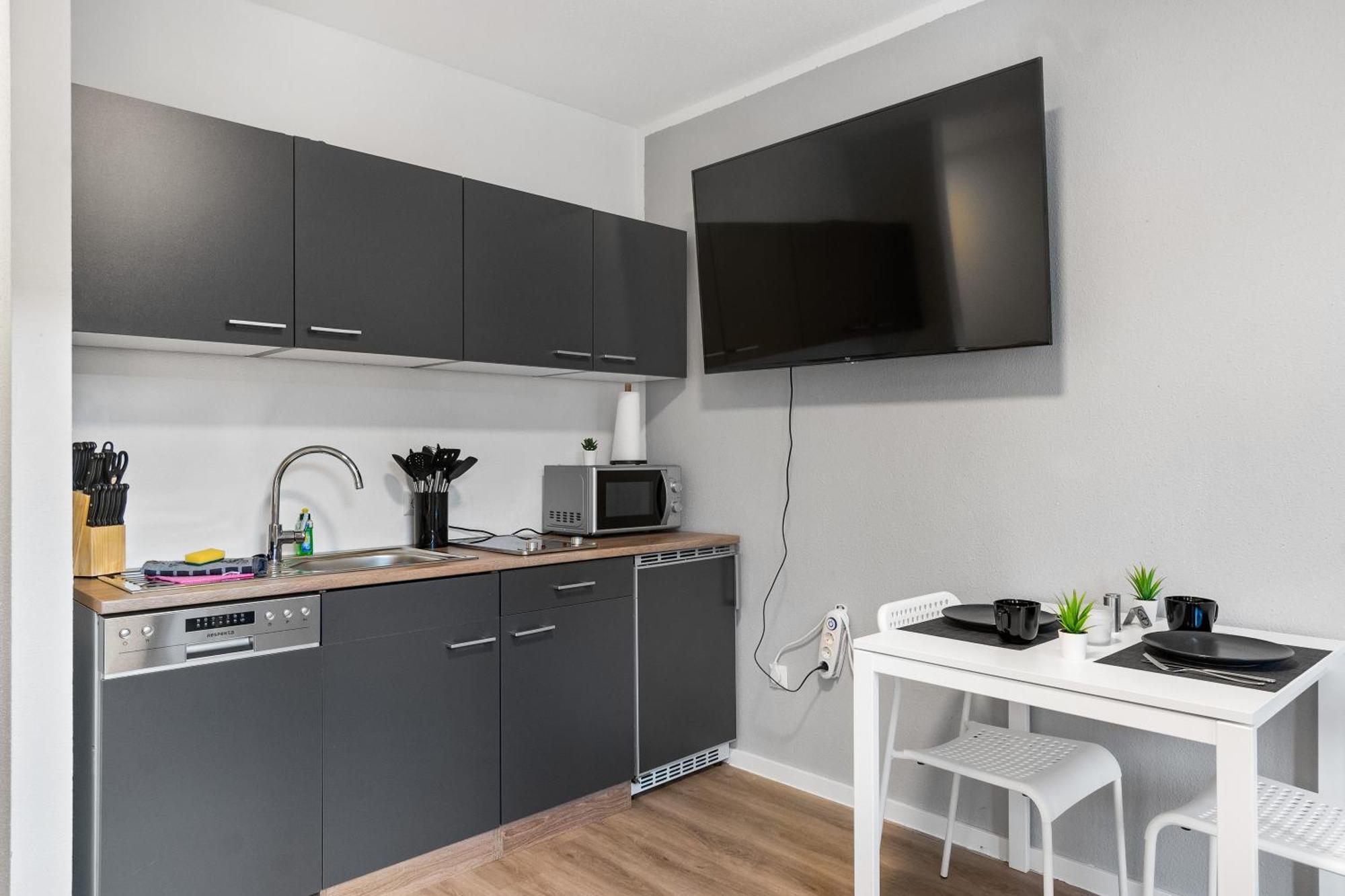 Messe, Monteure, Budget - Einfache Komfortable 2 Personen Wohnung 杜伊斯堡 外观 照片